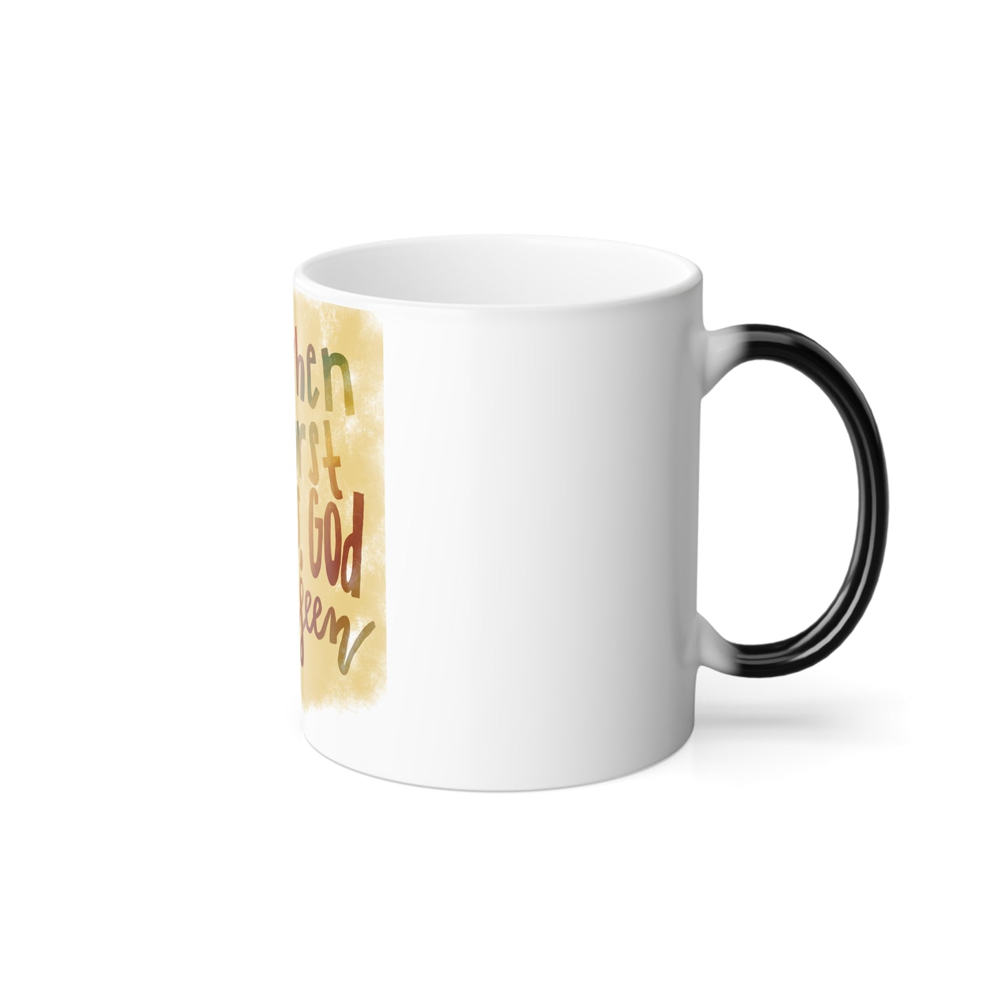 God Can be Seen Color Morphing Mug, 11oz