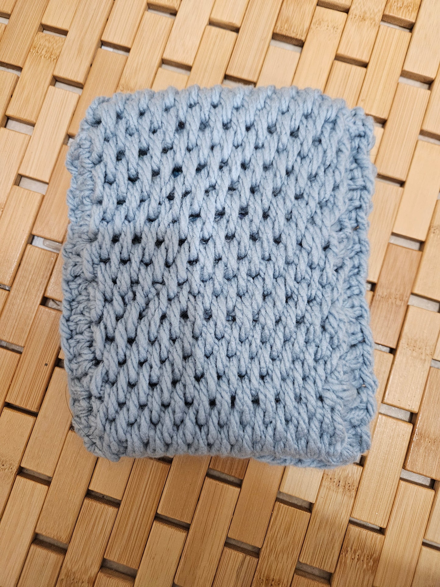 Tunisian crocheted Kindle cozy