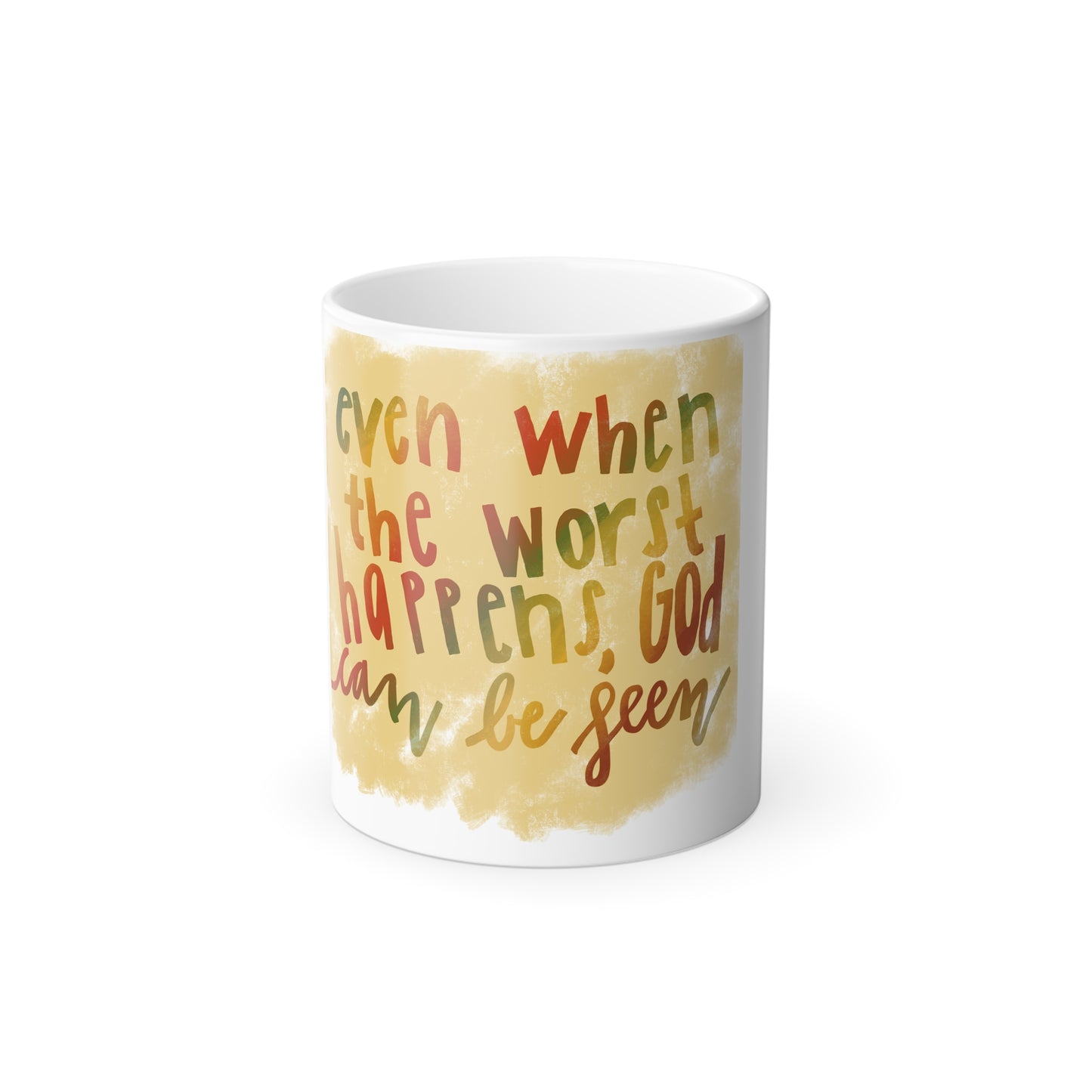 God Can be Seen Color Morphing Mug, 11oz