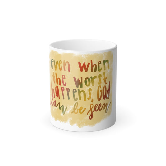 God Can be Seen Color Morphing Mug, 11oz